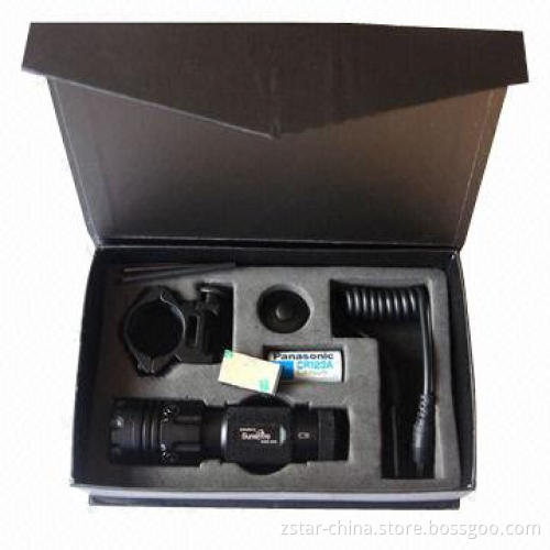 Shockproof 5-30mW green laser sight, 2,640y/2,400m visibility distance, 5-30mW output power
